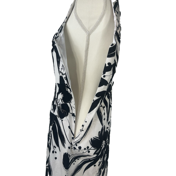 Regency Mobwife Heritage Spence Fit & Flare Black & White Sleeveless Dress Sz 6 - Picture 6 of 10